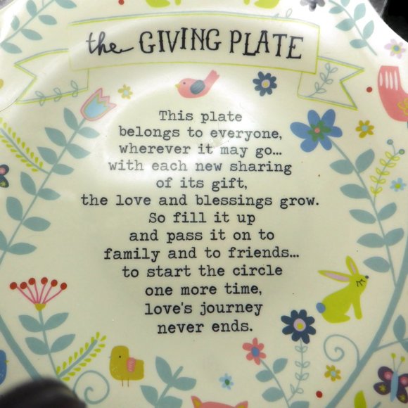 COPY - The Giving Plate Plate/ Melamine/ Natural Life/ Pot Luck - Picture 2 of 4